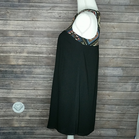 Doe & Rae Leonna Embroidered Dress Black Small - Picture 7 of 10